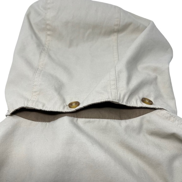 London Fog Limited Edition Beige Hooded Trench Coat Size 1X Detachable Hood Long - Picture 13 of 16